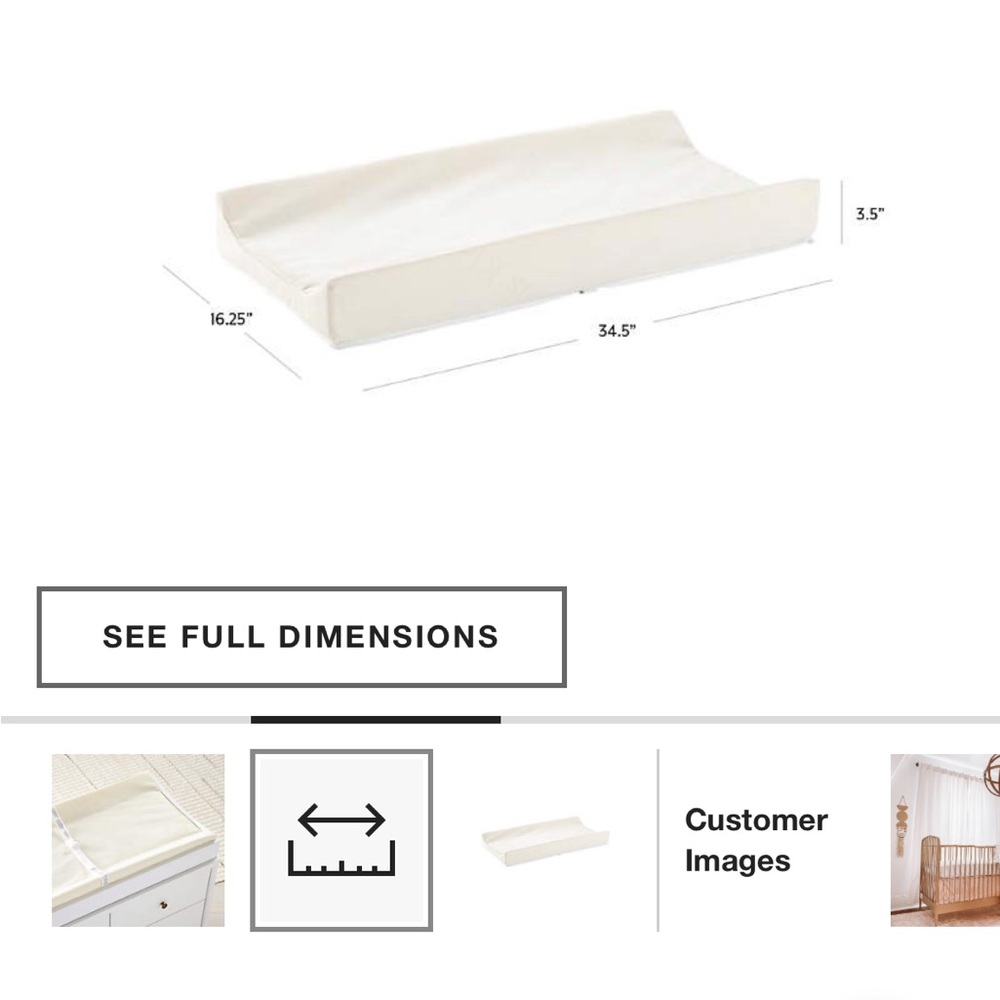 Cream Changing Pad